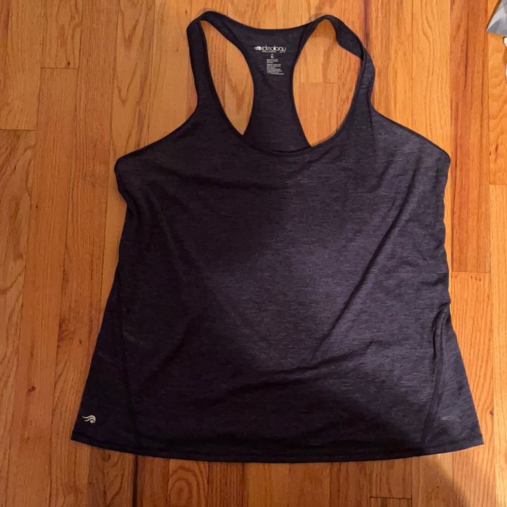 Navy Ideology racerback tank top! Great condition!